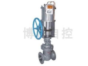 氣動(dòng)帶手動(dòng)閘閥,溫州博科氣動(dòng)閥門制造